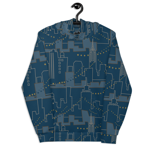 Nignt City Blue Unisex Hoodie