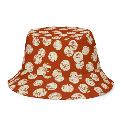 Annaluna Yellow & Vintage Dots Red Reversible bucket hat