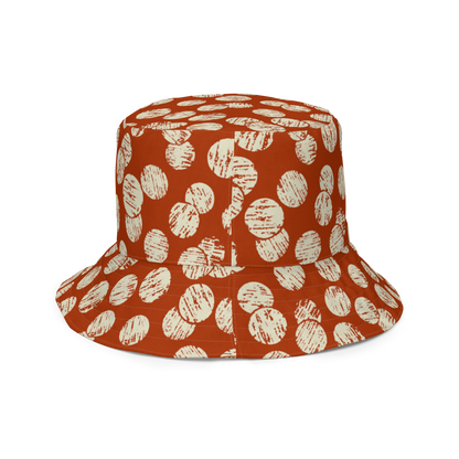 Annaluna Yellow & Vintage Dots Red Reversible bucket hat