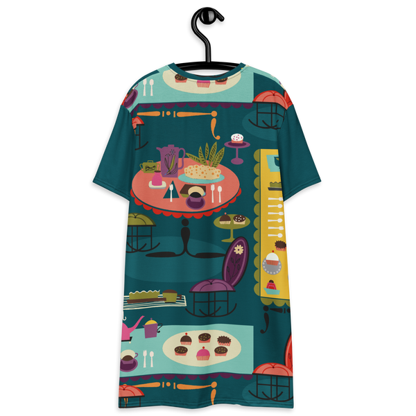 T-shirt dress - Tea Party / Jade