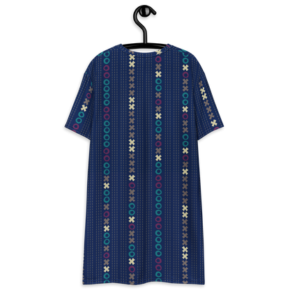 Tic Tac Toe Stripe Navy