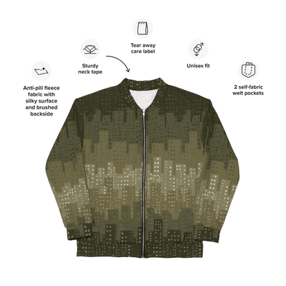 Cityscape Unisex Bomber Jacket