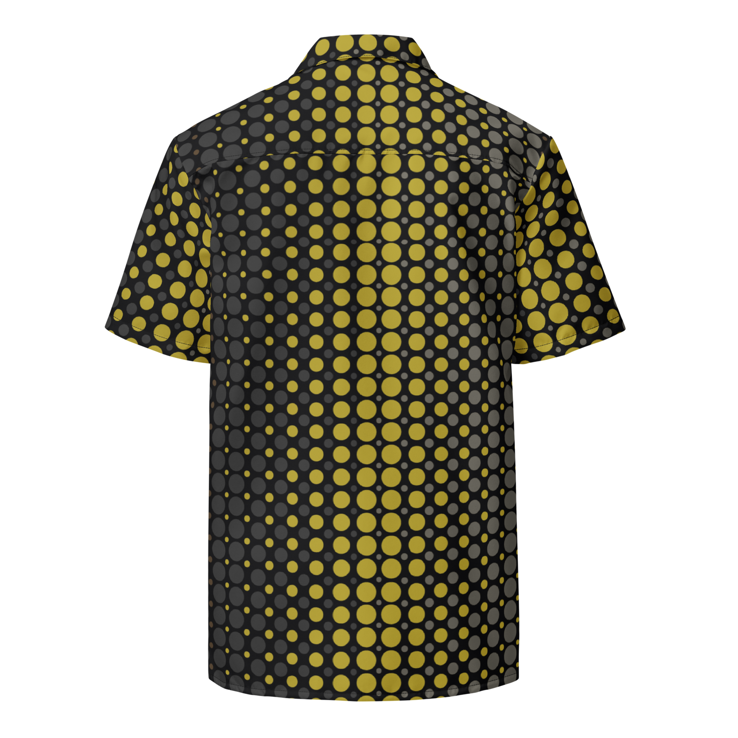 Ombre Dots Gray/Khaki nisex button shirt