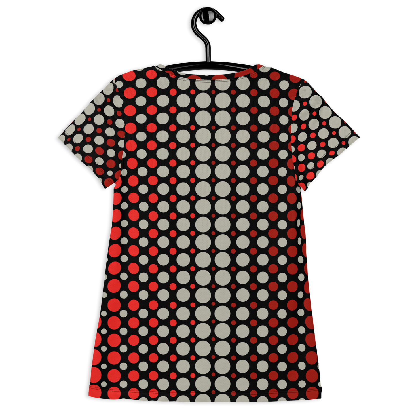 Ombre Dots Athletic T-shirts - Red