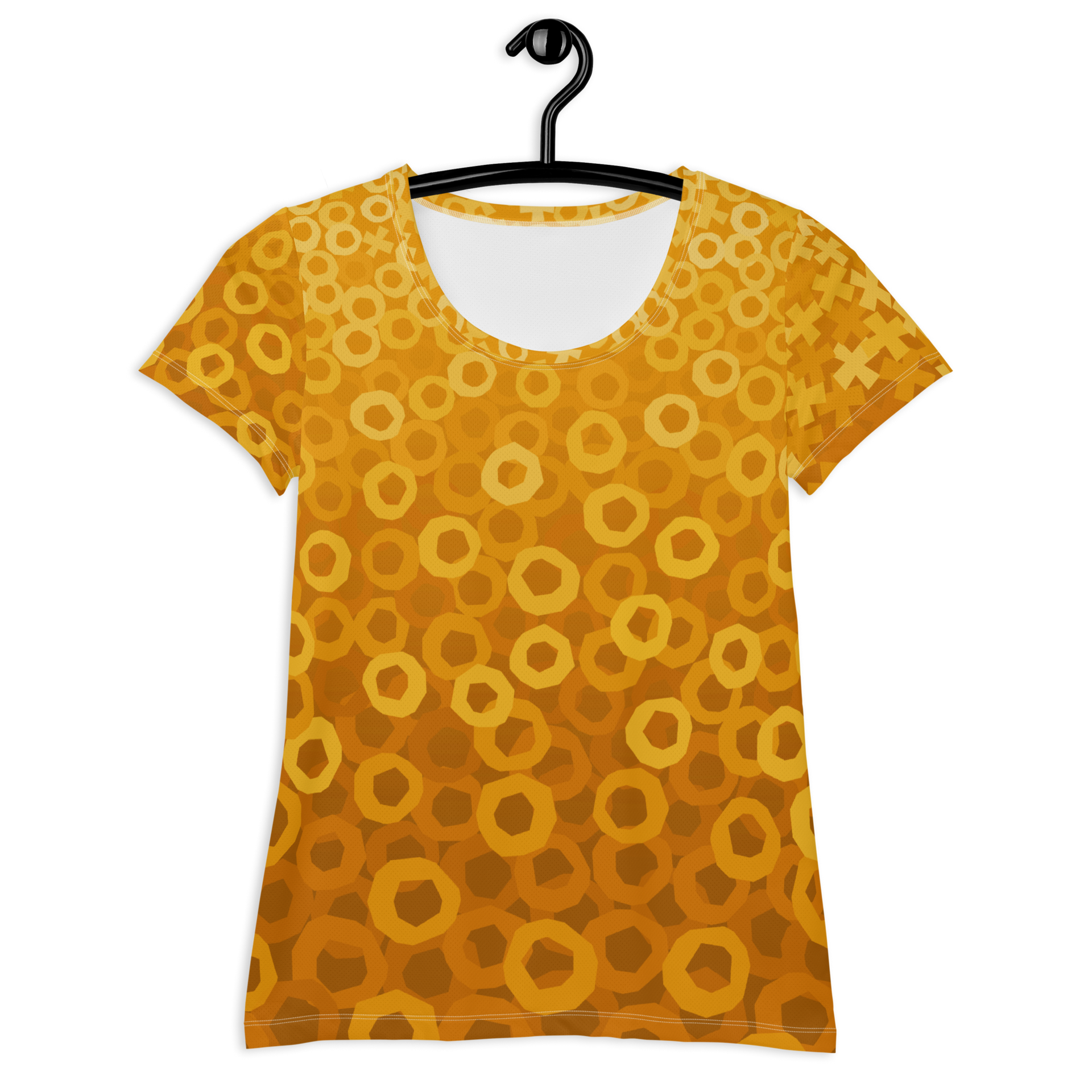 Tic Tac Toe Athletic T-shirts - Orange