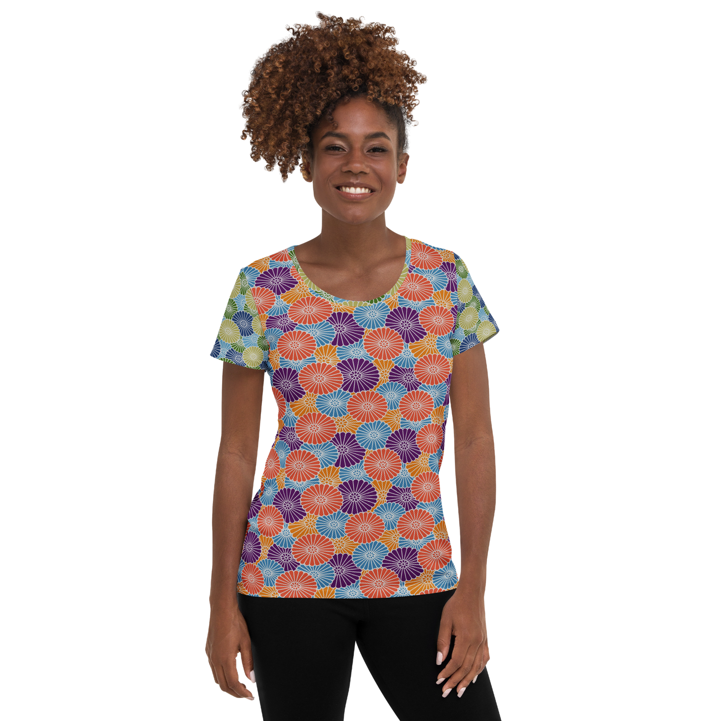 Mum Orange Athletic T-shirt