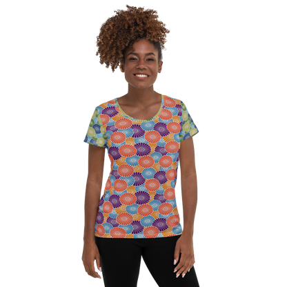 Mum Orange Athletic T-shirt