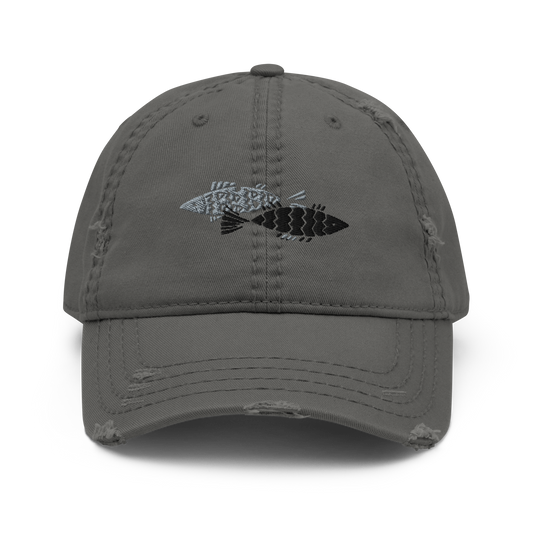 Distressed Dad Hat Gray