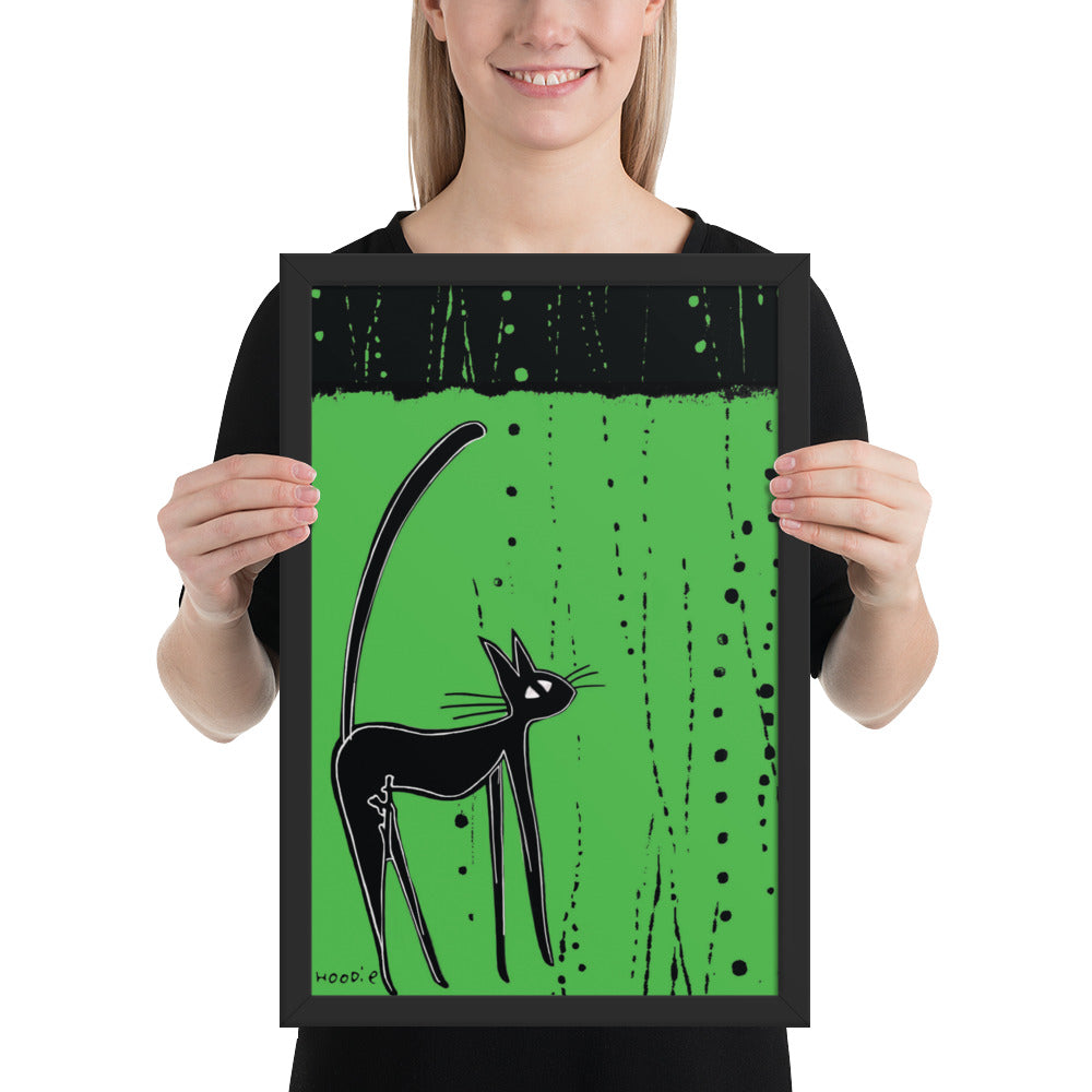 Helper Cat on Green