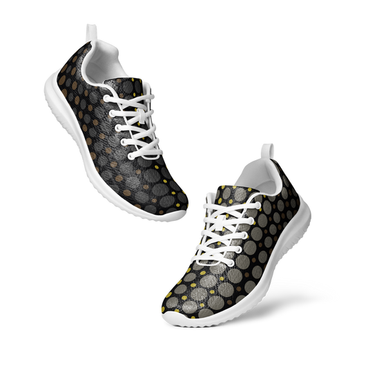 Ombre Dots Grey athletic shoes