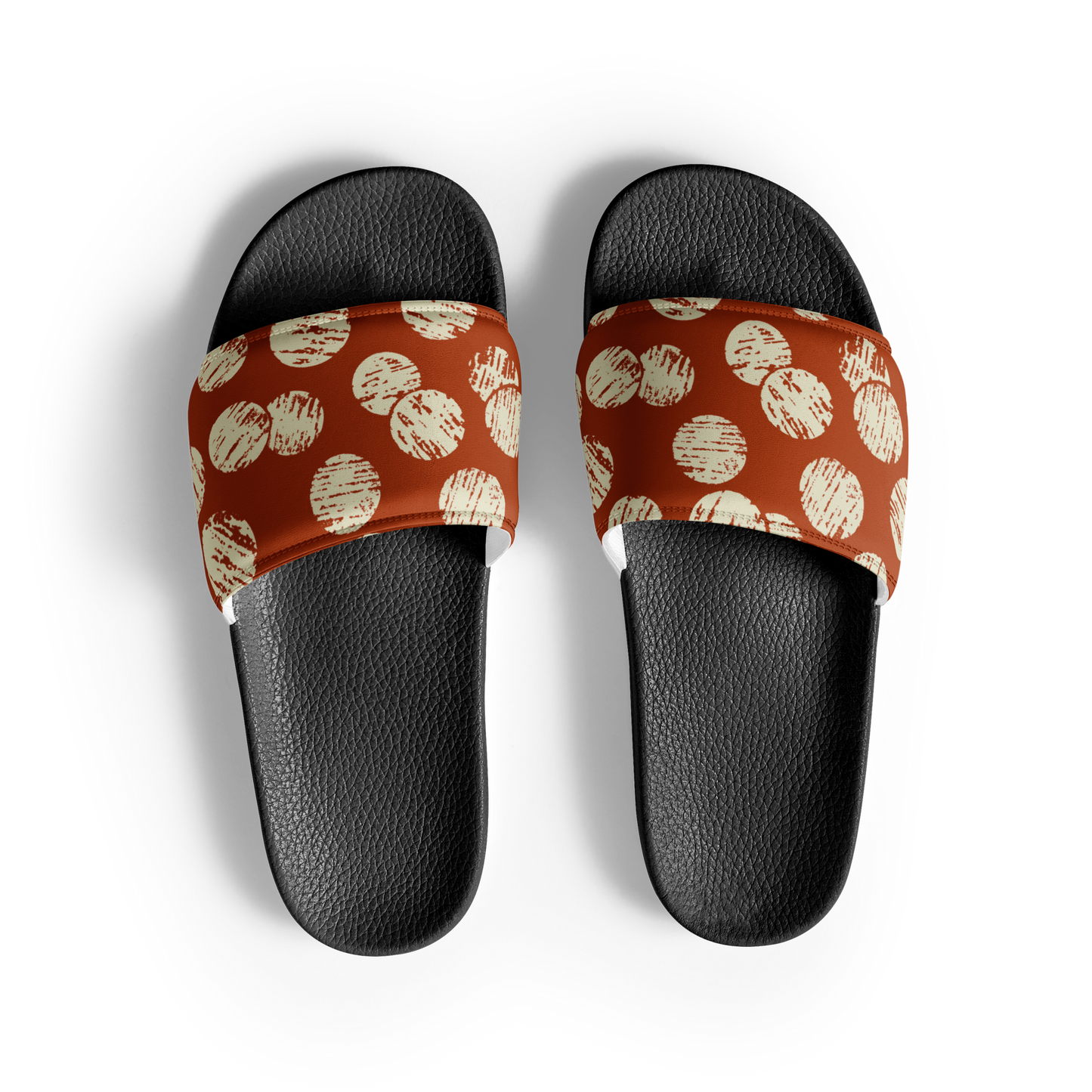 Vintage Dots Red Women's slides