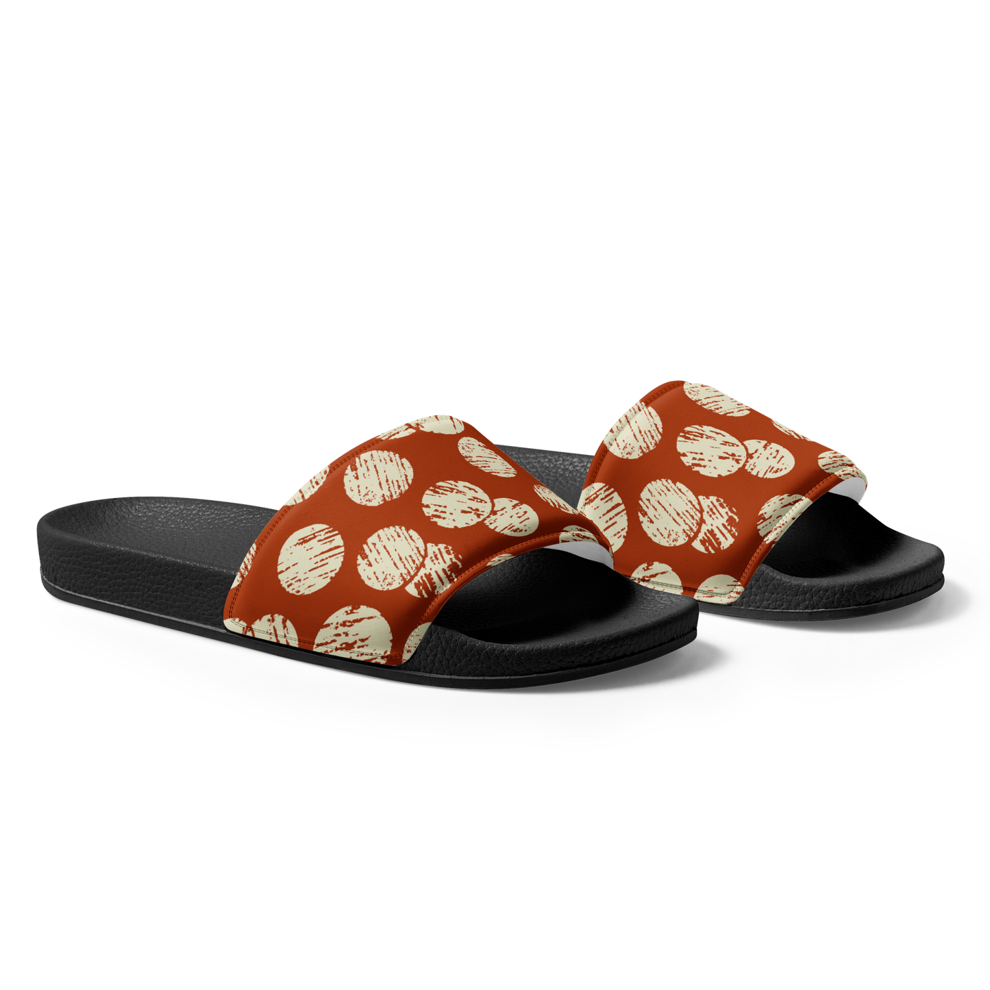 Vintage Dots Red Women's slides