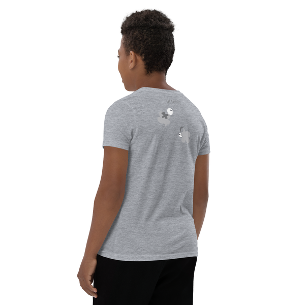 Catch of the day - Youth Short Sleeve T-Shirt Grey & White