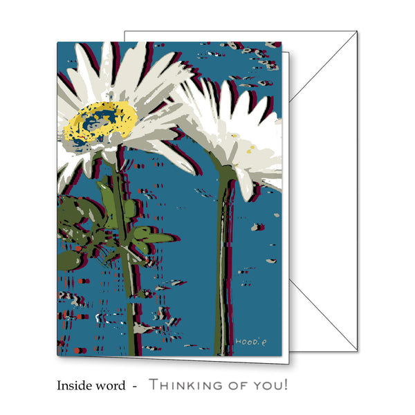 Floral Greeting Card 4 x 5 11/16