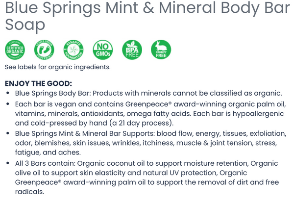Organic Body Bar Soap