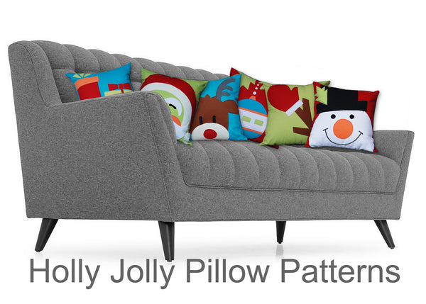 DIY -  Holly Jolly Pillow / Sewing Pattern PDF File