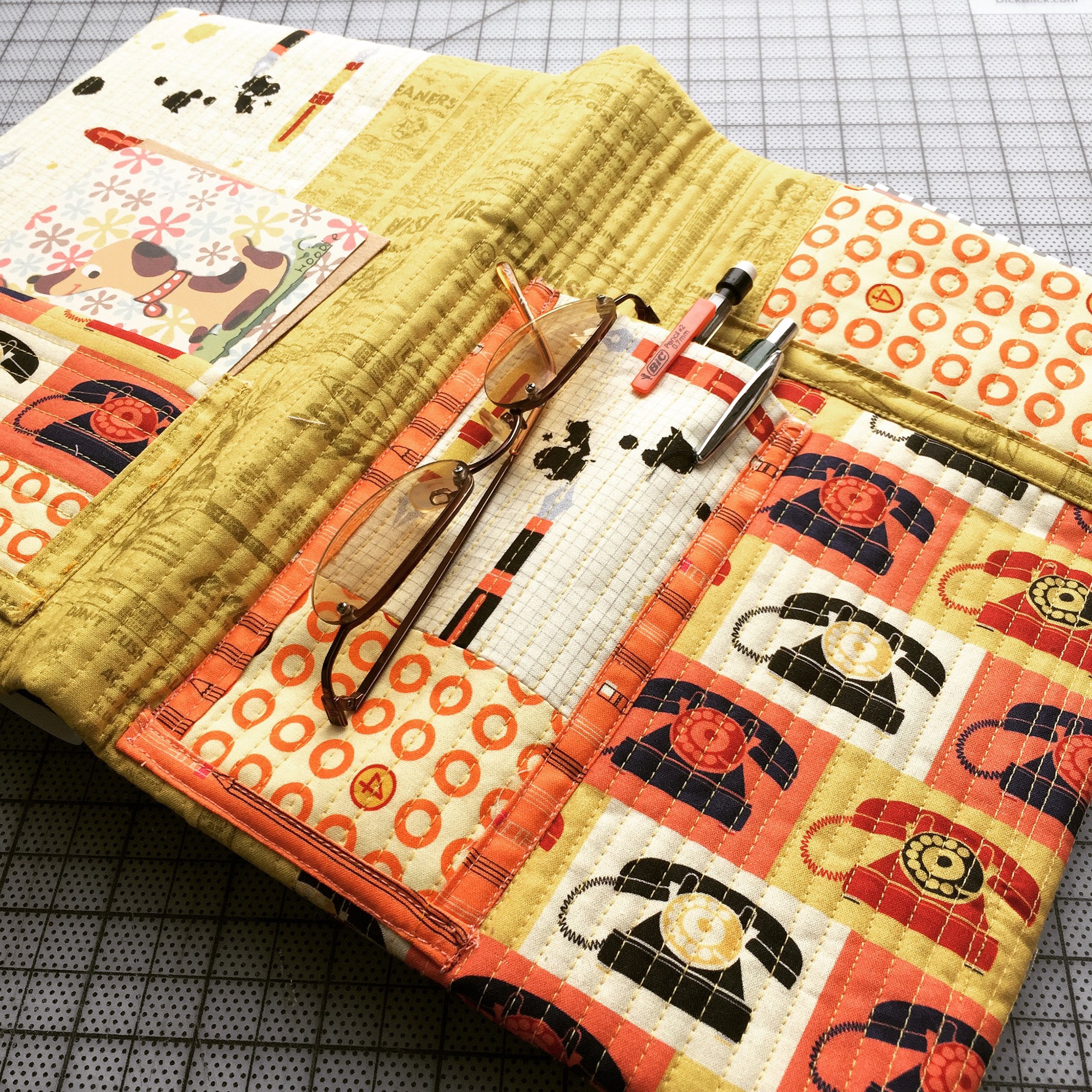 Sewing Patterns Notebook Case DIY - Organizer + Notebook Cover/ PDF Sewing Pattern – fab-a-la-carte